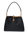 Etro 'small Vela' Black Shoulder Bag With Logo And Pegasus Charm In Black