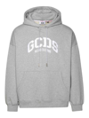 Gcds Gray Cotton Sweatshirt In Gris