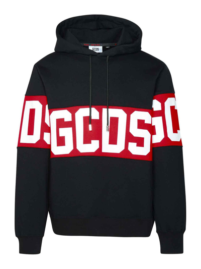 Gcds Logo Sweatshirt In Negro