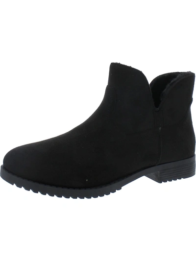 Cl By Laundry Womens Ankle Round Toe Ankle Boots In Black