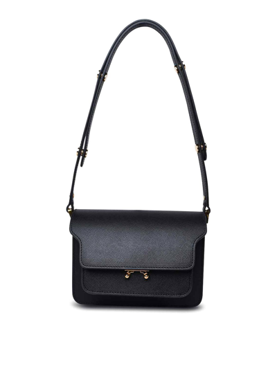 Marni Mini Trunk Shoulder Bag In Black