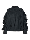 Jil Sander Black Polyester Blouse In Black