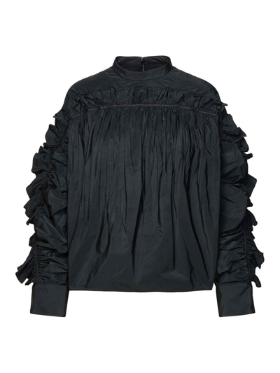 Jil Sander Black Polyester Blouse
