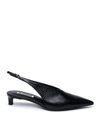 Jil Sander 35 Leather Slingback Pumps In Black