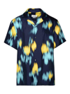 Lanvin Multicolor Silk Shirt In Blue