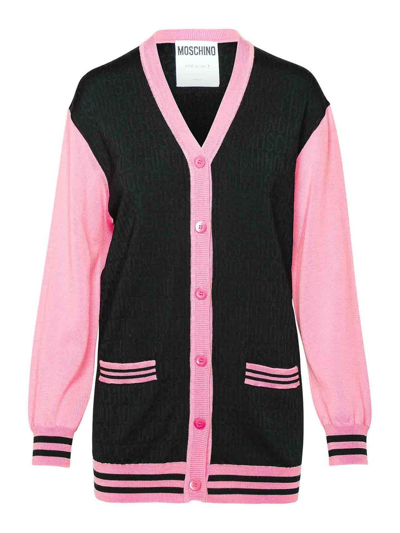 Moschino Cardigan In Negro