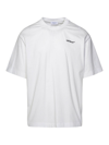 Off-white Embroidered Tattoo Arrow Skate Crewneck T-shirt In Blanco