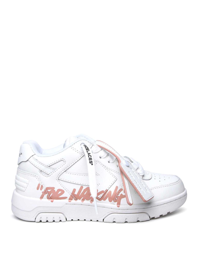 Off-white Out Of Office Low-top Sneakers In White Pink