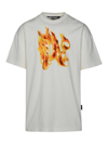 PALM ANGELS T-SHIRT BURNING MONOGRAM