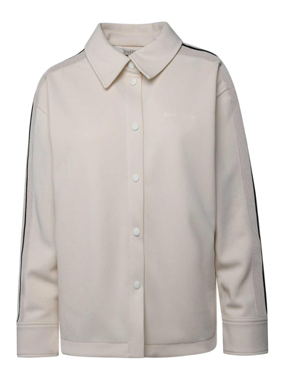 Palm Angels Ivory Polyester Sweatshirt In Cream