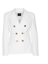 Pinko Peak-lapel Double-breasted Blazer In White