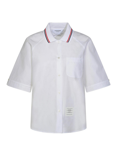 Thom Browne Shirt With Small Pocket In White