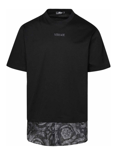 Versace T-shirt Logo In Black