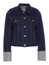 Alexander Wang Embellished Straight Jacket In Blue