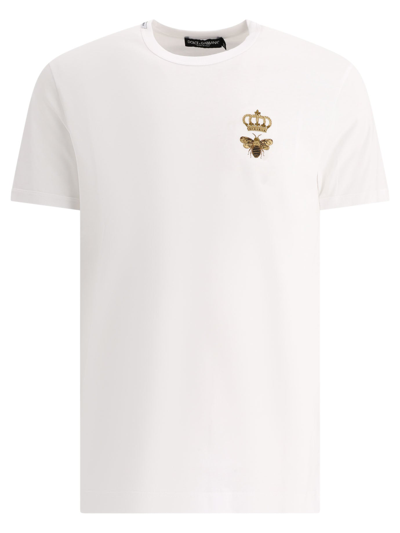 Dolce & Gabbana Embroidered T-shirt In White