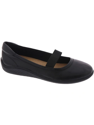 Easy Spirit Golden Womens Leather Slip On Mary Janes In Black