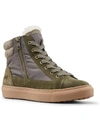 Cougar Dax Waterproof High Top Sneaker With Faux Shearling Trim In Green