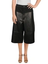 J BRAND EVIE WOMENS LEATHER HIGH RISE CULOTTES