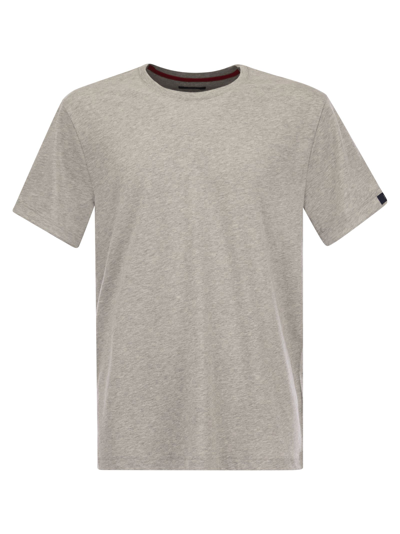 Fay Cotton T-shirt In Grey
