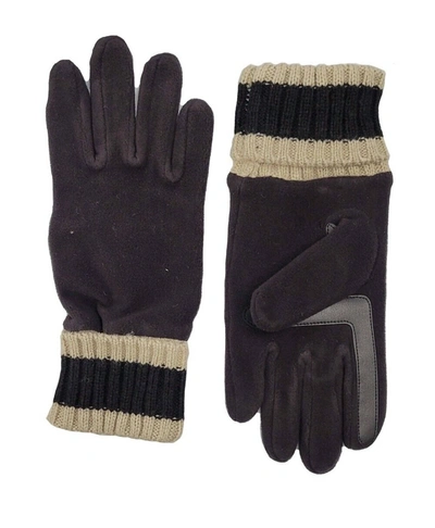 Isotoner Women's Smartdri Stretch Fleece Gloves In Black