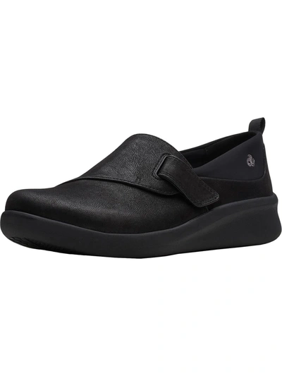 Cloudsteppers By Clarks Sillian 2.0 Ease Womens Lifestyle Comfort Slip-on Sneakers In Black