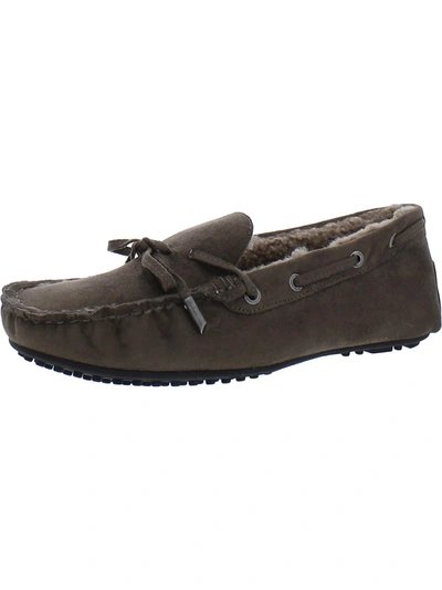 Aerosoles Winter Boater Womens Suede Comfort Moccasins In Grey