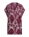 Dondup Woman Cardigan Mauve Size 8 Alpaca Wool, Wool, Acrylic, Polyamide In Purple