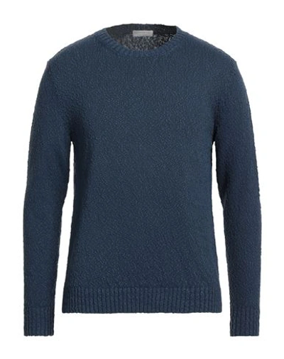 Francesco Pieri Man Sweater Navy Blue Size 42 Cotton