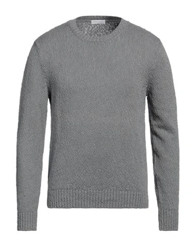 Francesco Pieri Man Sweater Lead Size 42 Cotton In Grey