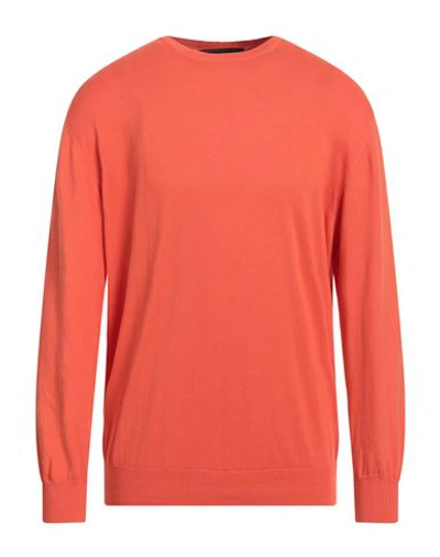 Hunt Gallery Man Sweater Orange Size Xxl Cotton