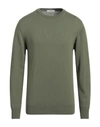 Alpha Studio Man Sweater Military Green Size 42 Cashmere