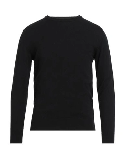 Alpha Studio Man Sweater Black Size 44 Recycled Wool, Viscose, Polyamide, Cashmere