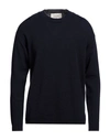 Lucques Man Sweater Midnight Blue Size 44 Cashmere In Black