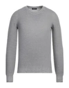 Arovescio Man Sweater Light Grey Size 46 Merino Wool, Cashmere