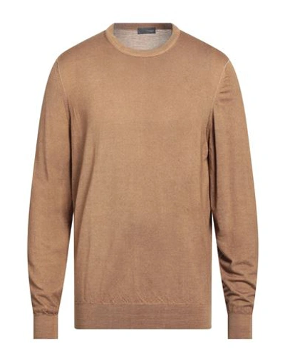 Drumohr Man Sweater Brown Size 44 Merino Wool