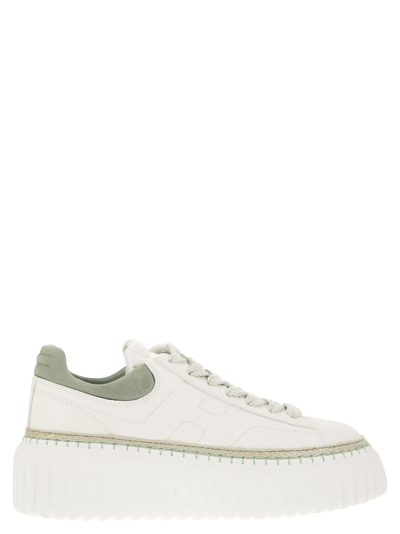 Hogan H-stripes - Sneakers In White/sage