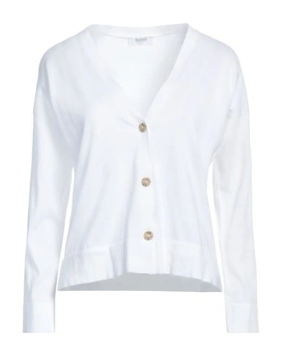 Barba Napoli Woman Cardigan White Size 8 Cotton