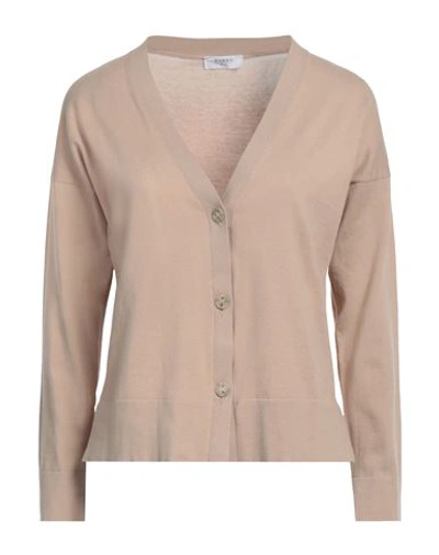 Barba Napoli Woman Cardigan Camel Size 10 Cotton In Beige