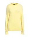 MAJE MAJE WOMAN SWEATER YELLOW SIZE 3 POLYAMIDE, ELASTANE