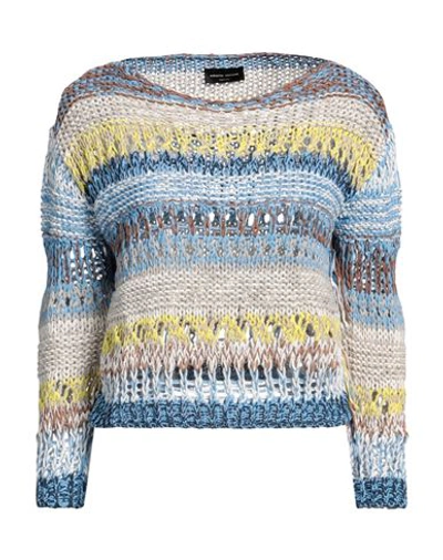 Roberto Collina Woman Sweater Light Blue Size S Cotton, Nylon