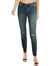 DSTLD WOMENS DISTRESSED HIGH RISE SKINNY JEANS