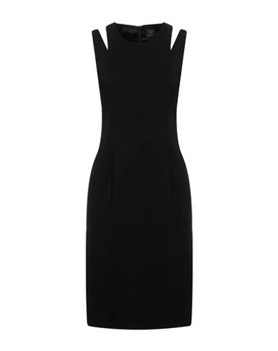 Trussardi Woman Midi Dress Black Size 6 Viscose, Elastane