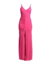 Monique Garçonne Woman Maxi Dress Fuchsia Size 10 Polyester, Elastane In Pink