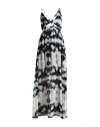 Cristinaeffe Woman Maxi Dress Dark Green Size L Polyester In Green