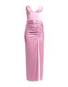 Actualee Woman Maxi Dress Pink Size 8 Polyester