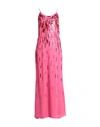 Blumarine Woman Maxi Dress Fuchsia Size 10 Viscose In Pink