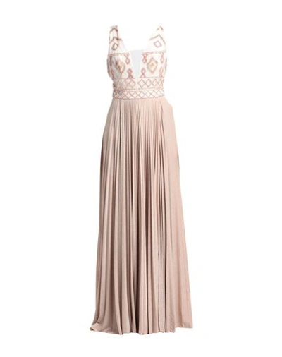 Elisabetta Franchi Woman Maxi Dress Gold Size 10 Polyamide In Q02