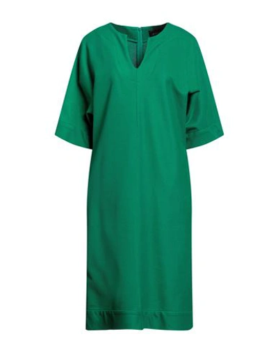 Anne Belin Woman Midi Dress Green Size 16 Cotton