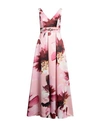 SOLOGIOIE SOLOGIOIE WOMAN MAXI DRESS PINK SIZE 8 POLYESTER