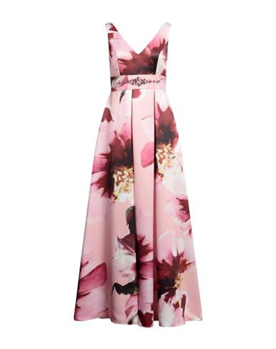 Sologioie Woman Maxi Dress Pink Size 8 Polyester